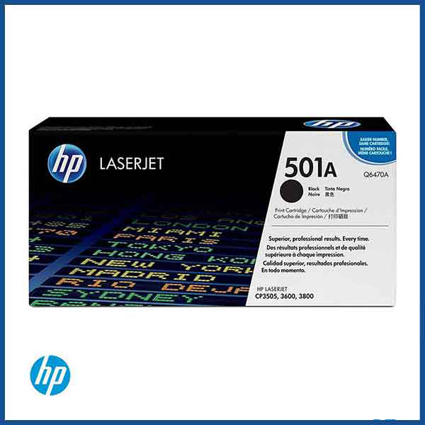 HP 501A (Q6470A) Black Toner Cartridge 